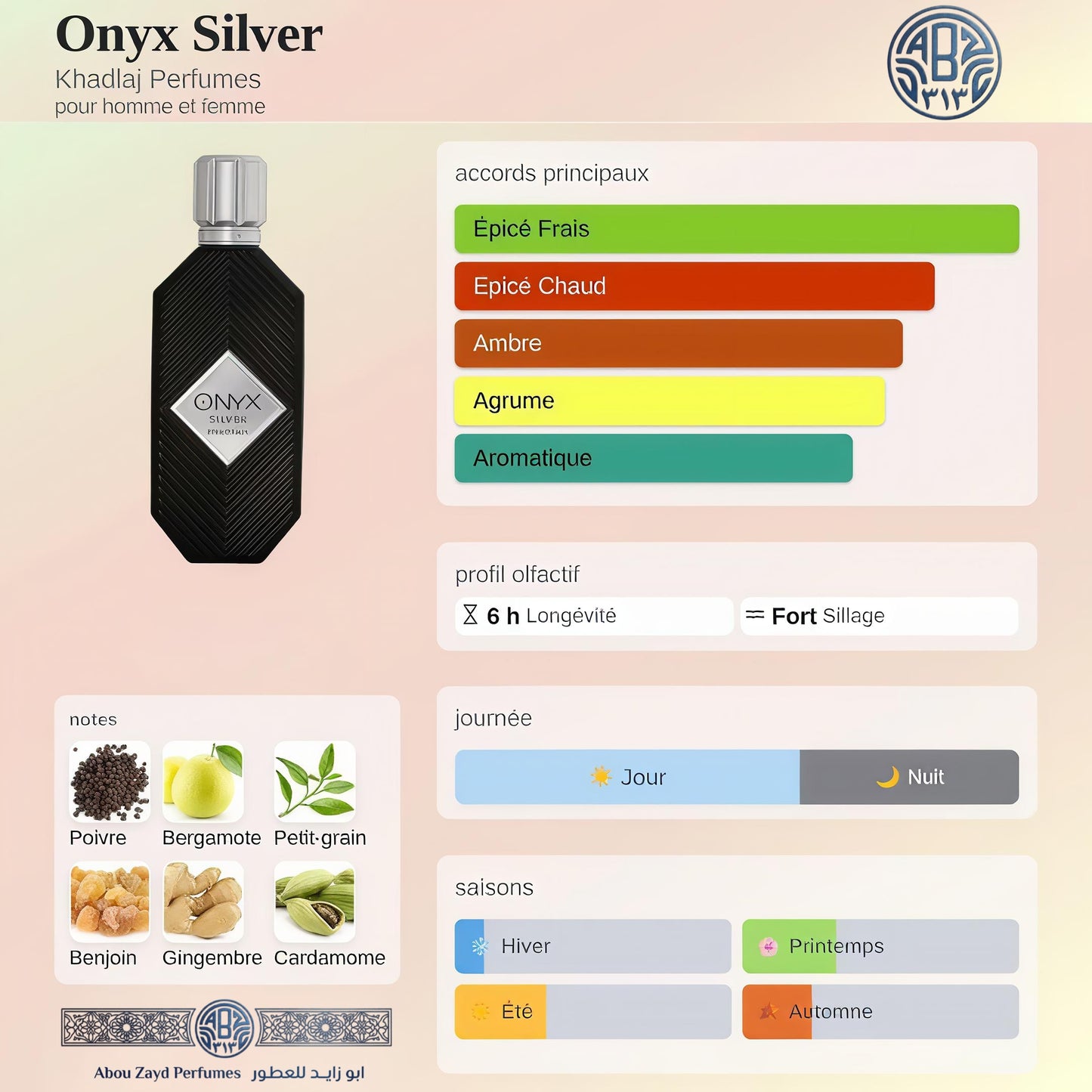 KHADLAJ ONYX SILVER